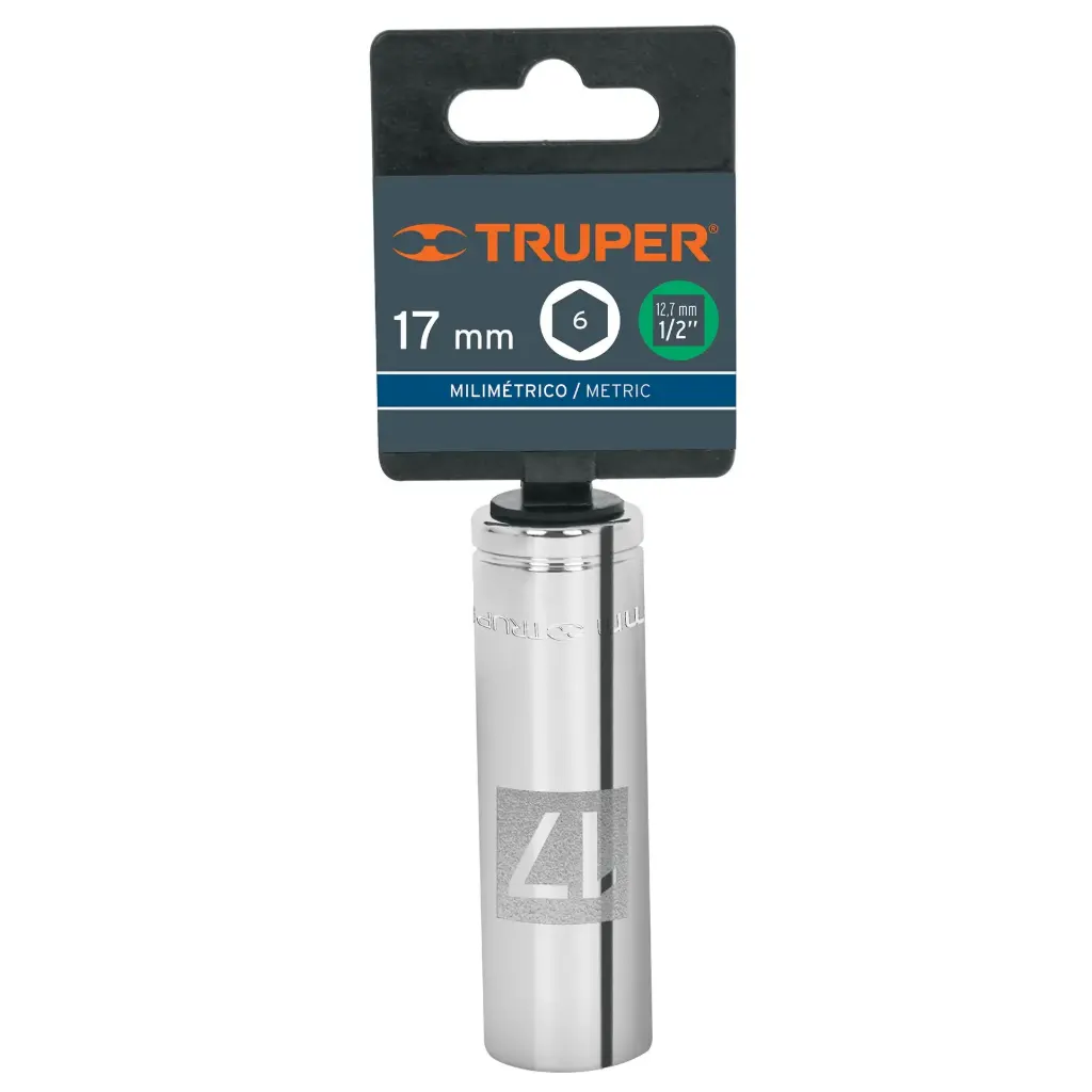 DADO TUBULAR HEXAGONAL 17MM TRUPER