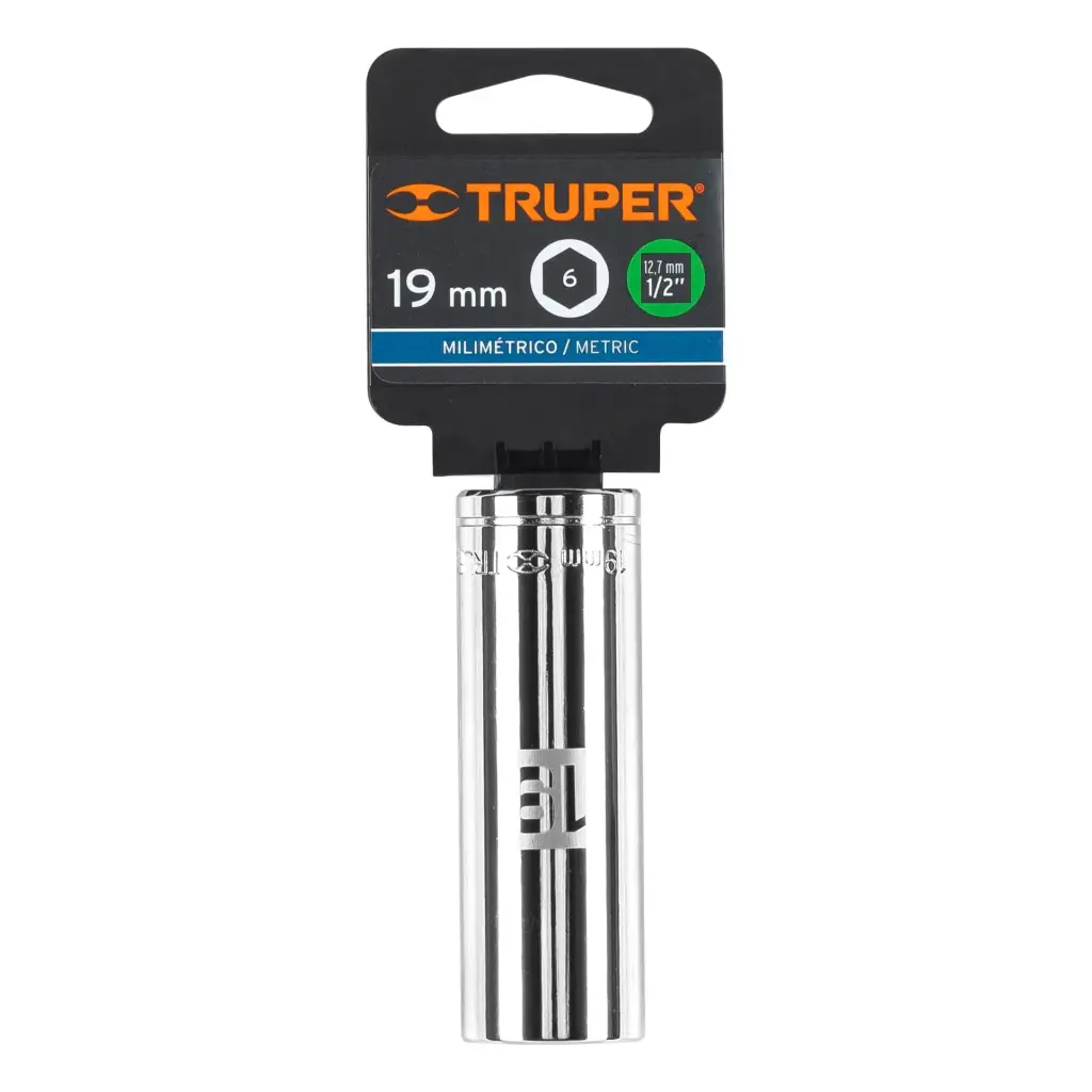 DADO TUBULAR HEXAGONAL 19MM TRUPER