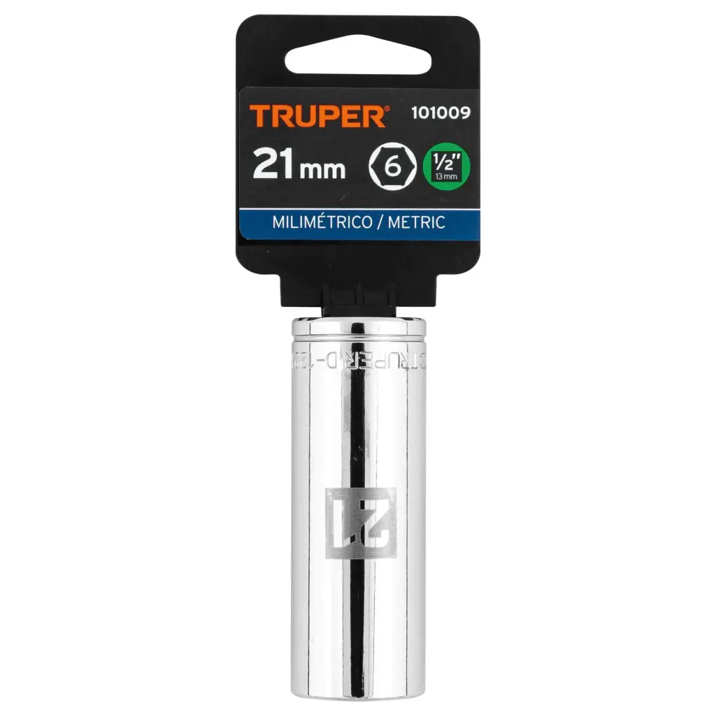 DADO TUBULAR HEXAGONAL 21MM TRUPER