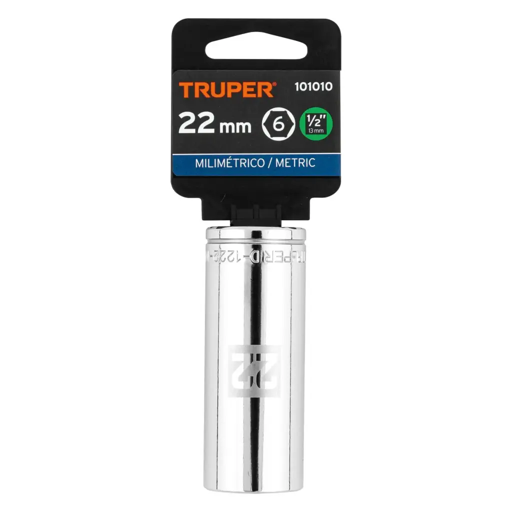 DADO TUBULAR HEXAGONAL 22MM TRUPER
