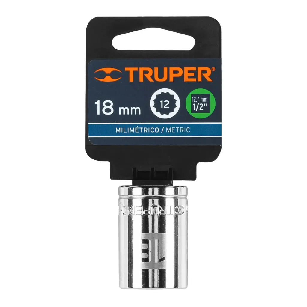 [13532] DADO POLIGONAL 18MM TRUPER