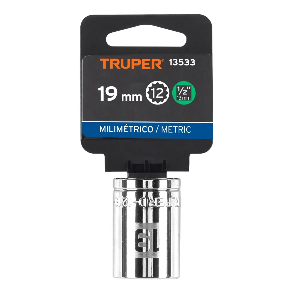 [13533] DADO POLIGONAL 19MM TRUPER