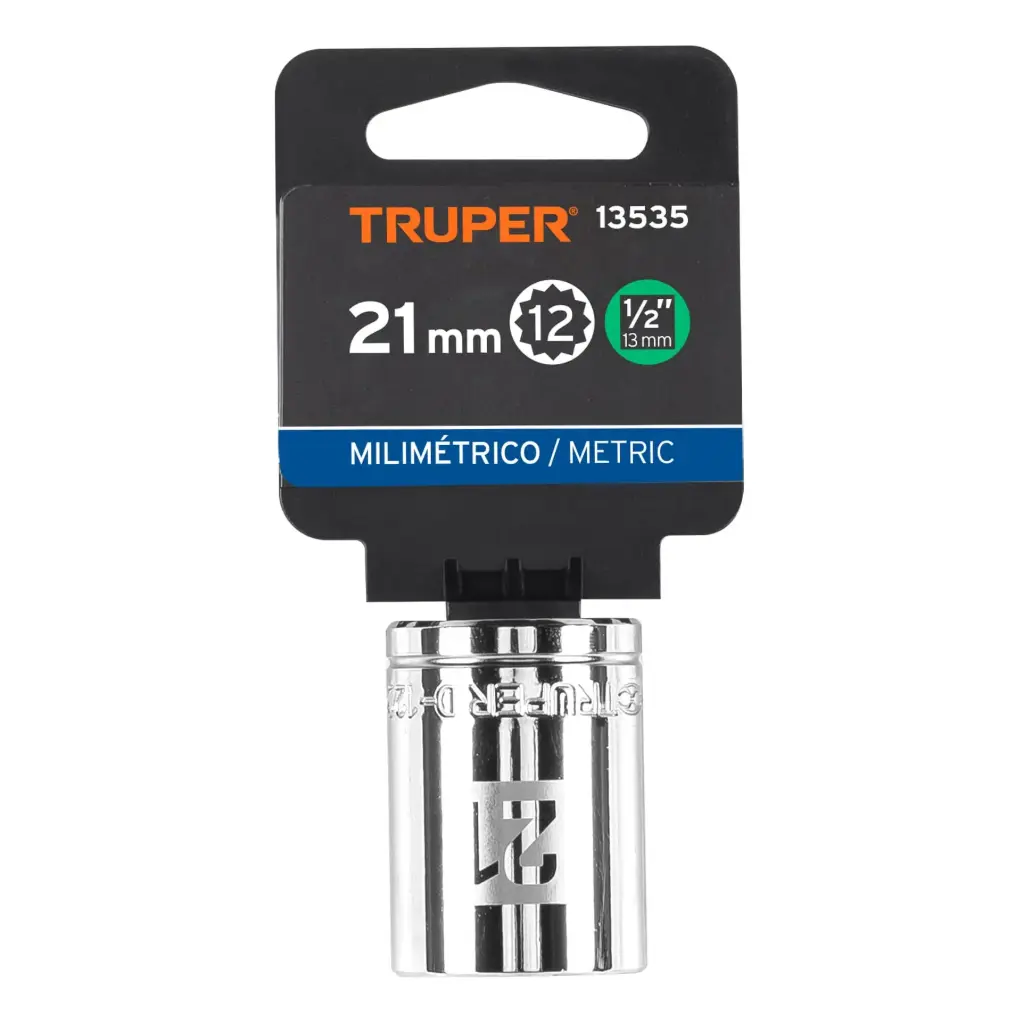 DADO POLIGONAL 21MM TRUPER