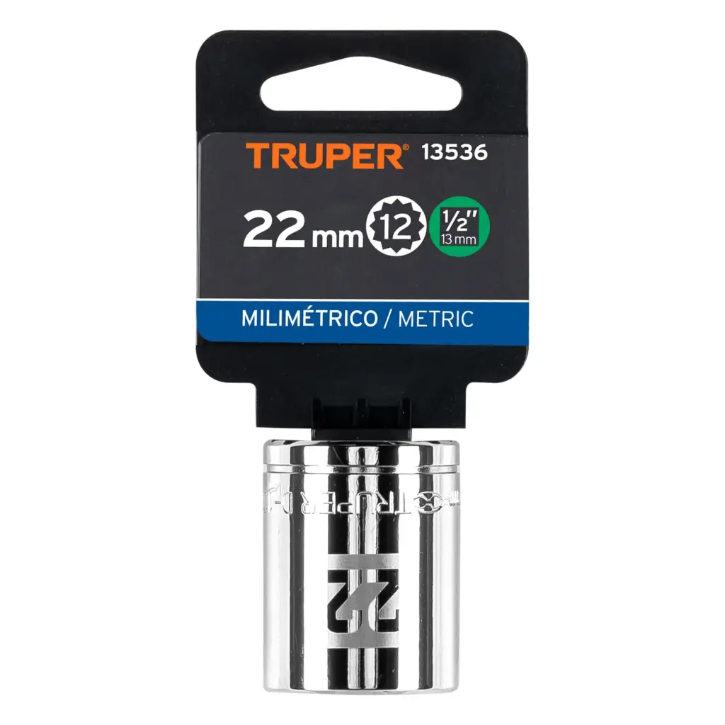 [13536] DADO POLIGONAL 22MM TRUPER