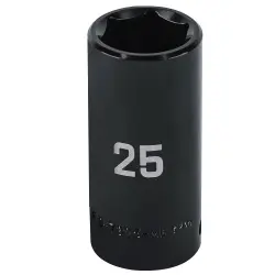 DADOS DE IMPACTO TUBULARES HEXAGONALES 25MM TRUPER