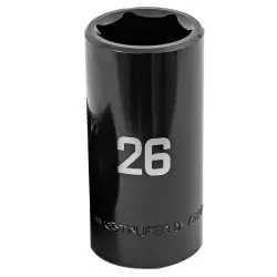 DADOS DE IMPACTO TUBULARES HEXAGONALES 26MM TRUPER