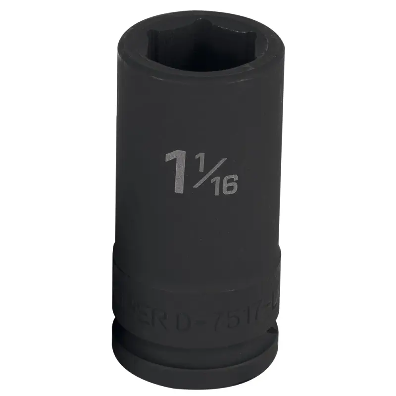 [12435] DADOS DE IMPACTO TUBULARES HEXAGONALES (3/4) 1.1/16" TRUPER