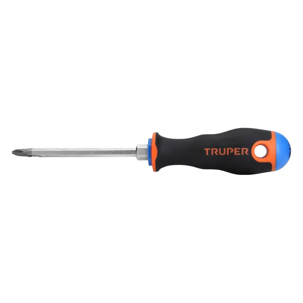 DESARMADORES DE CRUZ , MANGO COMFORT GRIP 1/4 X 6" TRUPER