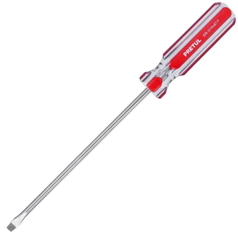 [21457] DESARMADORES PLANOS, MANGO DE PVC 3/16 X 6" , PRETUL