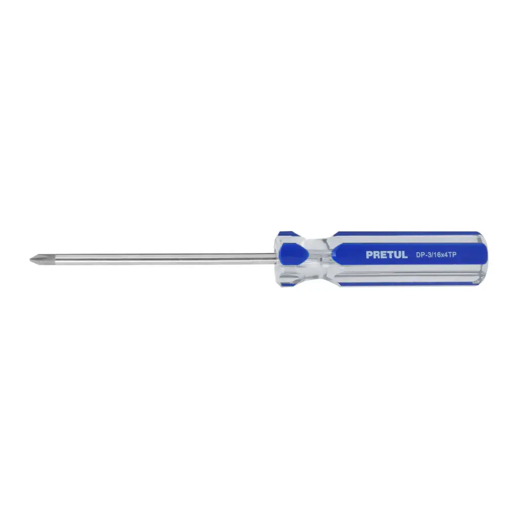 [21473] DESARMADORES DE CRUZ,M MANGOV DE PVC 3/16 X 4", PRETUL
