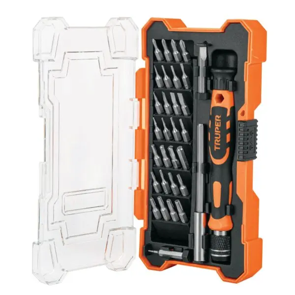 DESARMADOR DE JOYERO CON 30 PUNTAS Y EXTENSION 