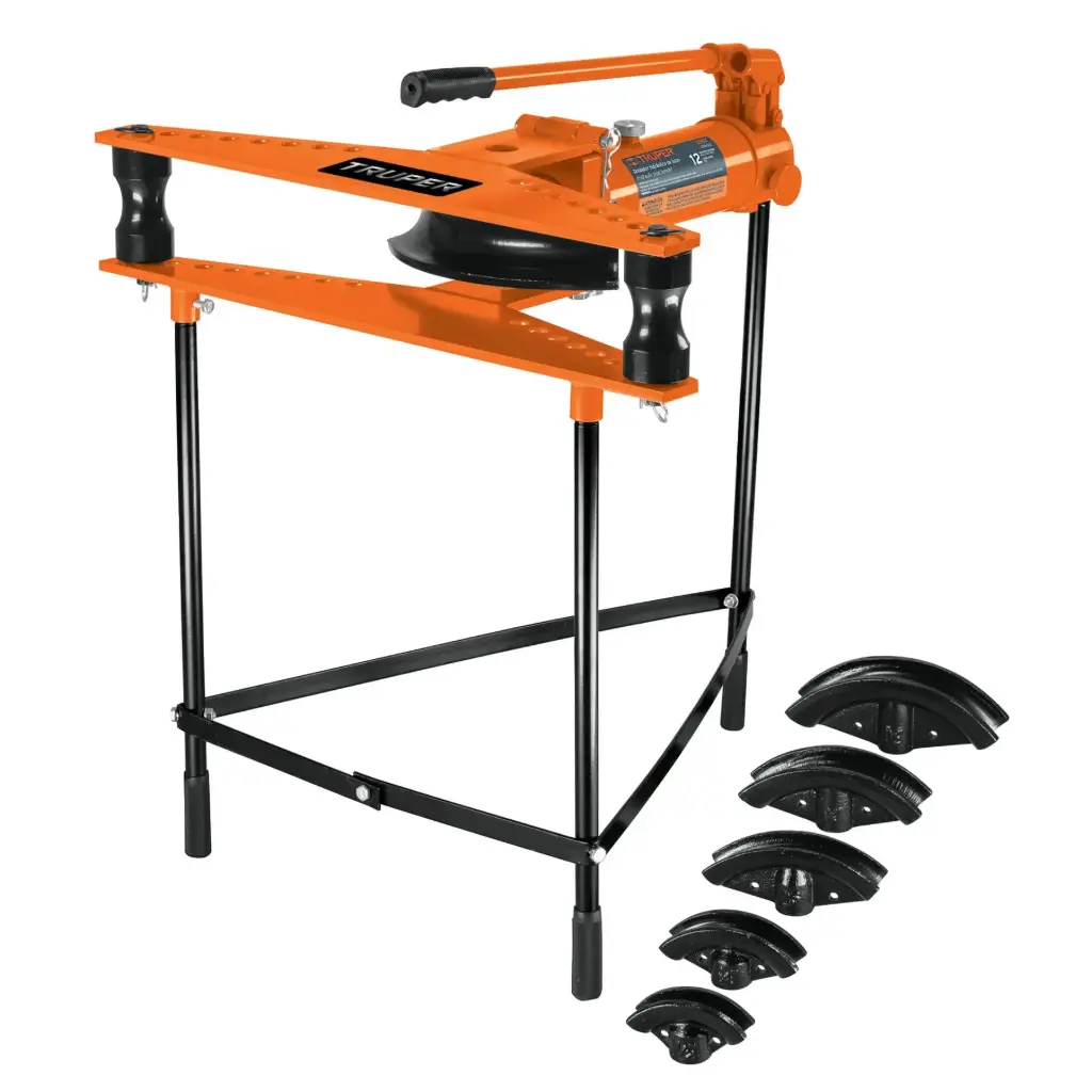 DOBLADOR DE TUBO HIDRAULICO CON TRIPIE, 12 TONELADAS CON TRIPIE, PARA TUBOS DE 1/2" A 2", DTH-12X