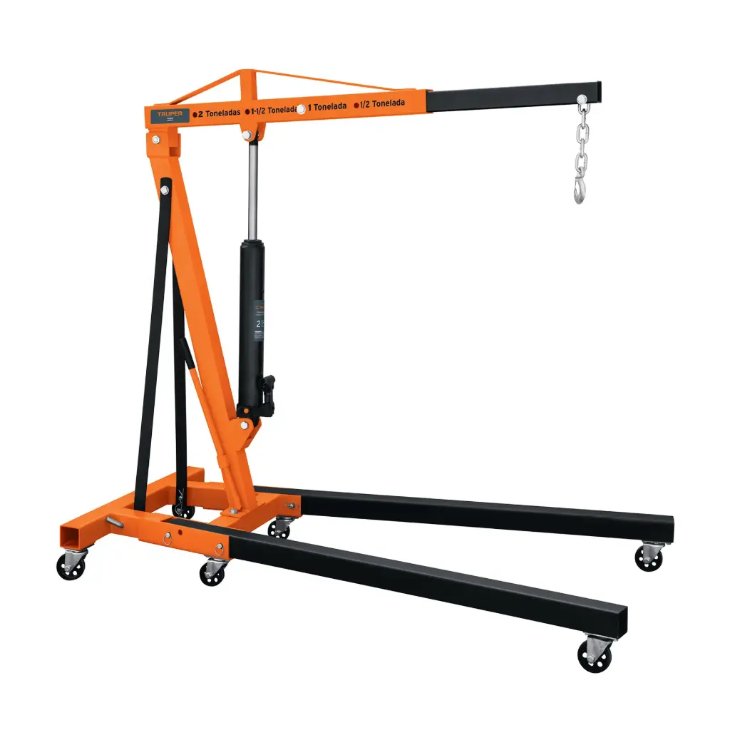 PLUMA HIDRAULICA 2 TONELADAS PLEGABLE TRUPER