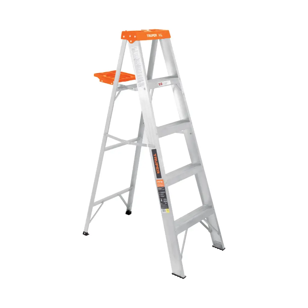 [10264] ESCALERAS TIJERA TIPO II 175 KG (5.1KG) 4 PELDAÑOS TRUPER