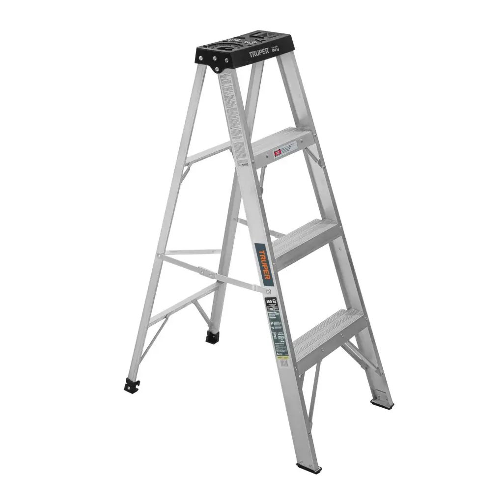 [16741] ESCALERA TIJERA TIPO III 150 KG (3.7KG) 3 PELDAÑOS TRUPER