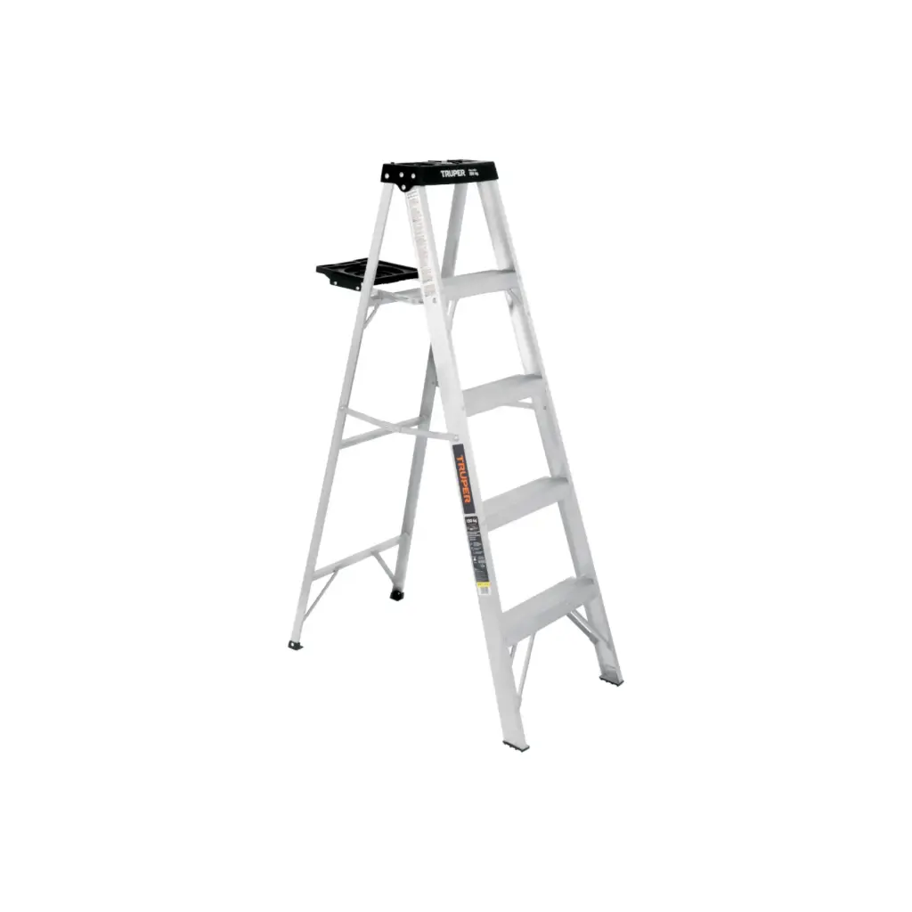 ESCALERA TIJERA TIPO III 150 KG (4.8KG) 4 PELDAÑOS TRUPER