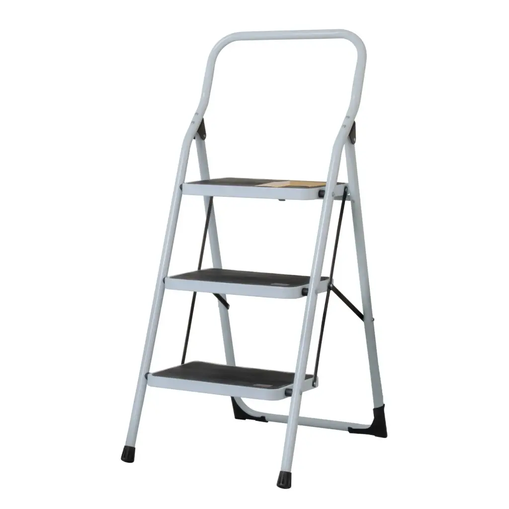 ESCALERILLAS PLEGABLES DE ACERO TIPO III 150KG (6.2KG) 3 PELDAÑOS PRETUL
