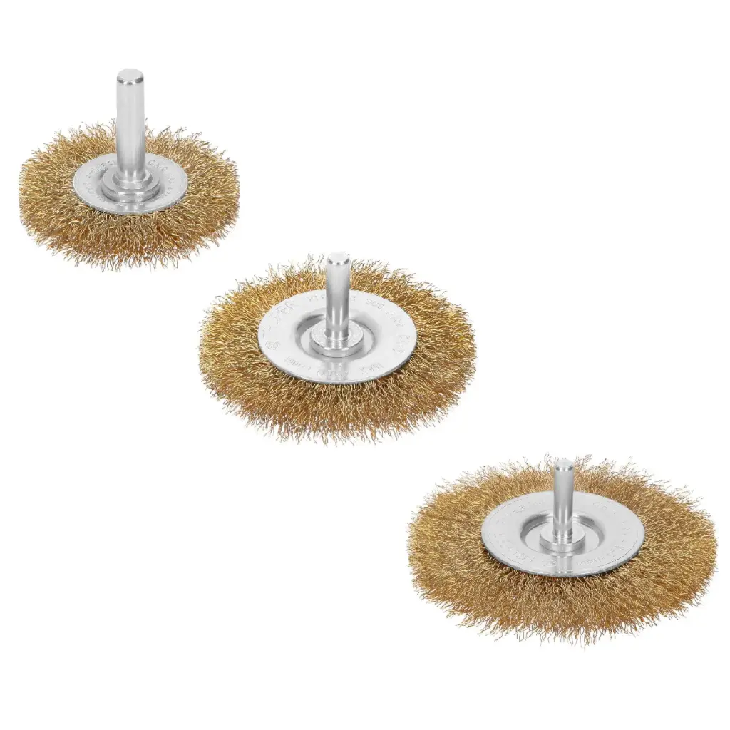 [11569] ESCOBILLAS CIRCULARES , ALAMBRE GRUESO 2" 9MM TRUPER