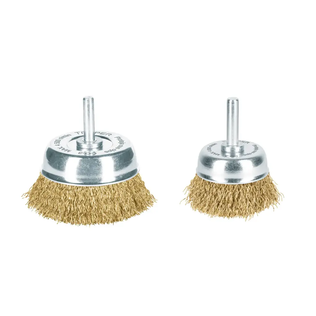 [11571] ESCOBILLAS TIPO COPA , ALAMBRE GRUESO 1.3/4" 15MM TRUPER