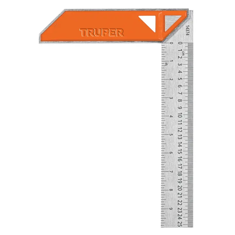 ESCUADRAS PARA CARPINTERO , MANGO DE ALUMINIO 10" TRUPER