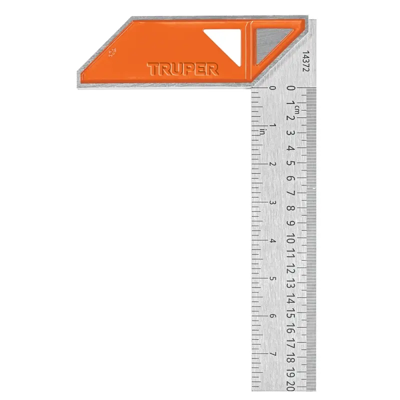 ESCUADRAS PARA CARPINTERO , MANGO DE ALUMINIO 8" TRUPER