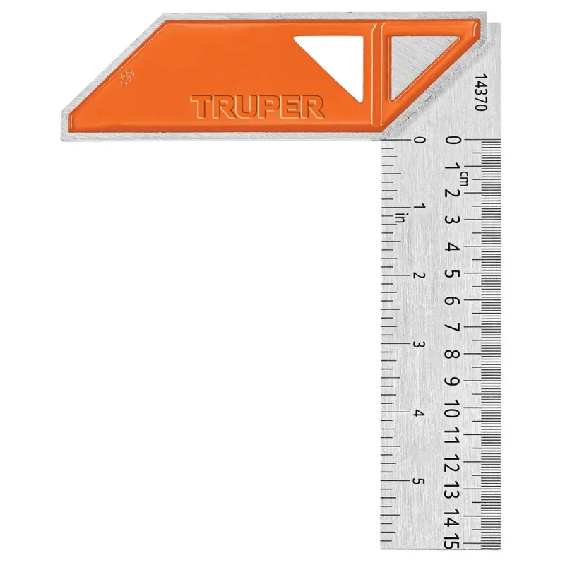 ESCUADRAS PARA CARPINTERO , MANGO DE ALUMINIO 6"-14370- TRUPER