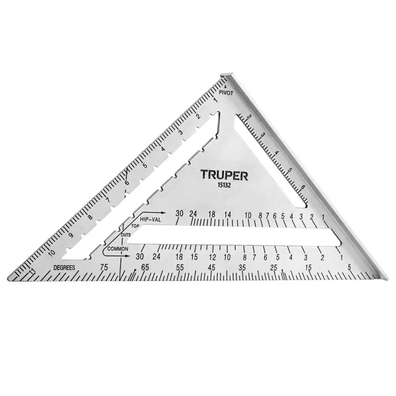 [15132] ESCUADRAS PARA MUROS DE YESO ALUMINIO 12" TRUPER