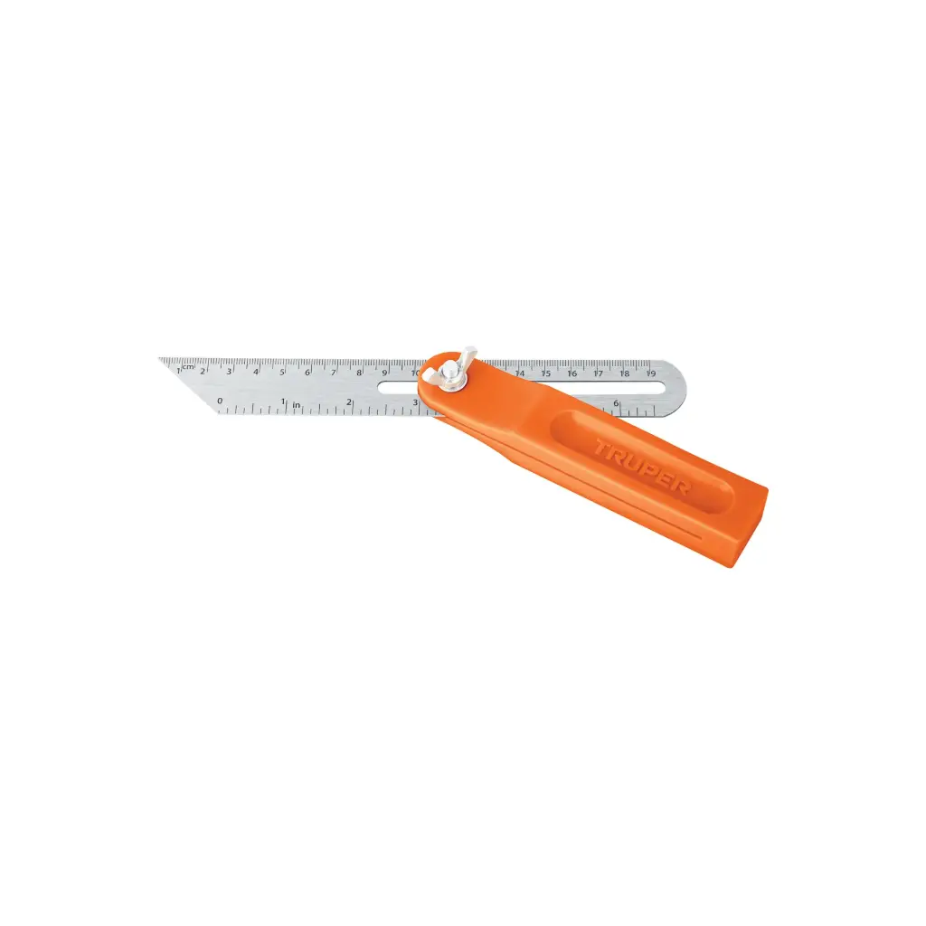 [14382] ESCUADRA AJUSTABLE ,10", MANGO DE PLASTICO TRUPER