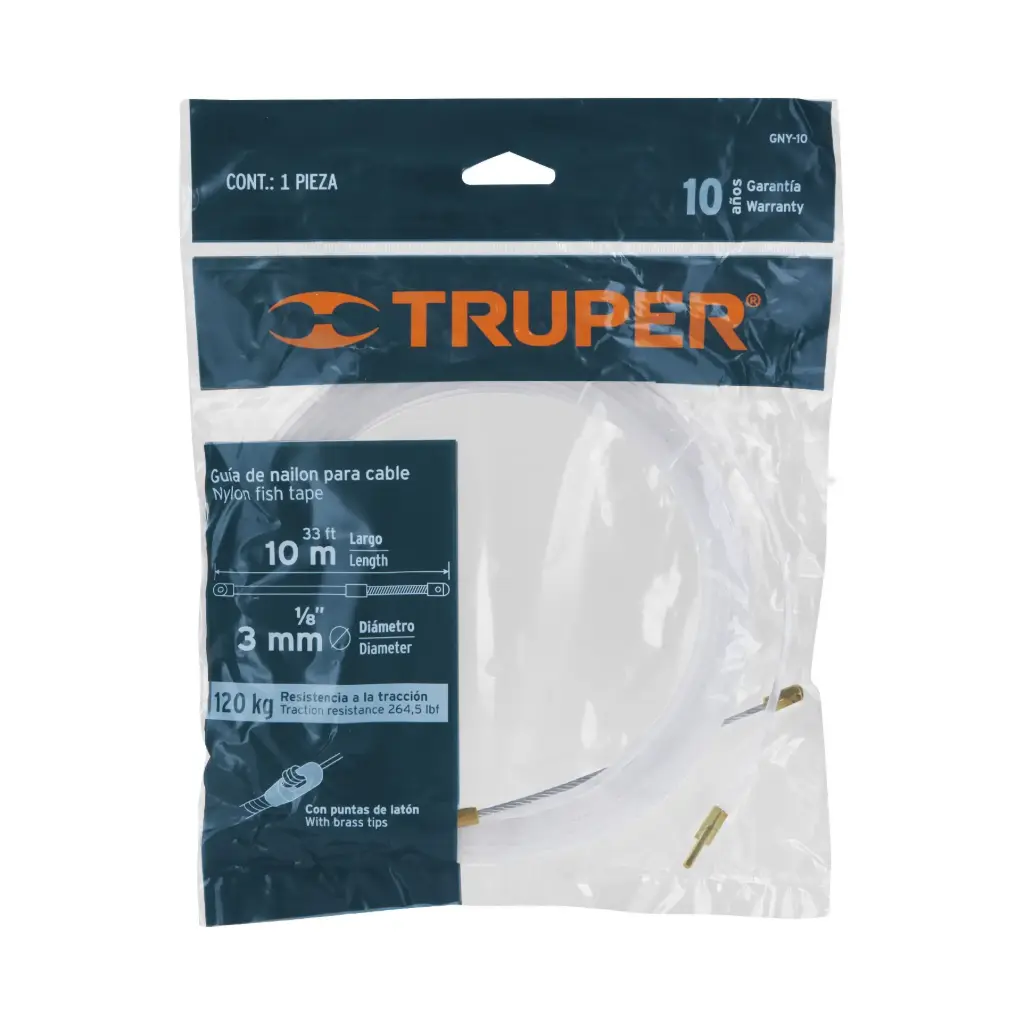 [17755] GUIAS DE NYLON PASA CABLE 10 M TRUPER