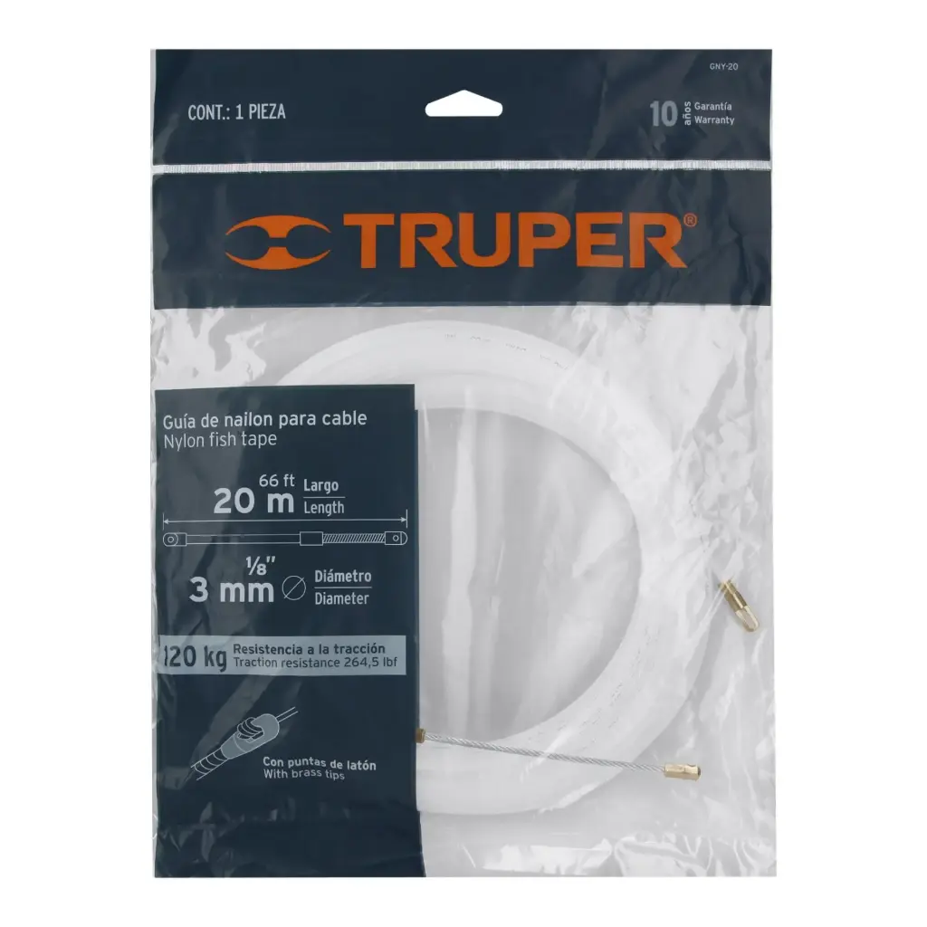 GUIAS DE NYLON PASA CABLE 20M-17757-TRUPER