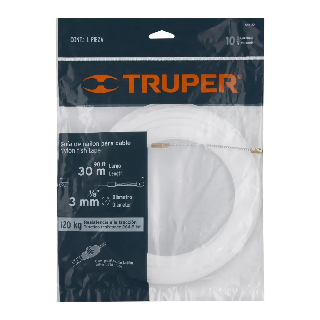 [17758] GUIAS DE NYLON PASA CABLE 30 M TRUPER