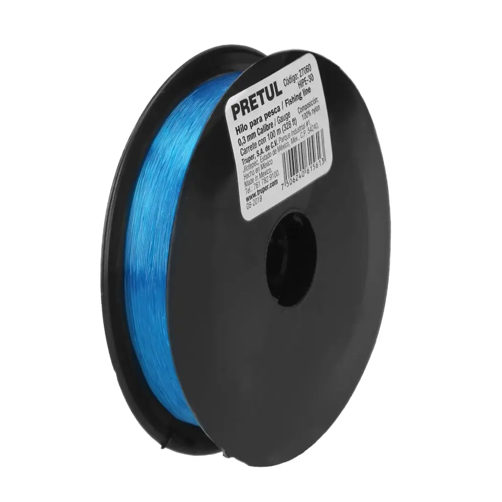 HILOS PARA PESCA , ROLLO 100M,0.8MM PRETUL