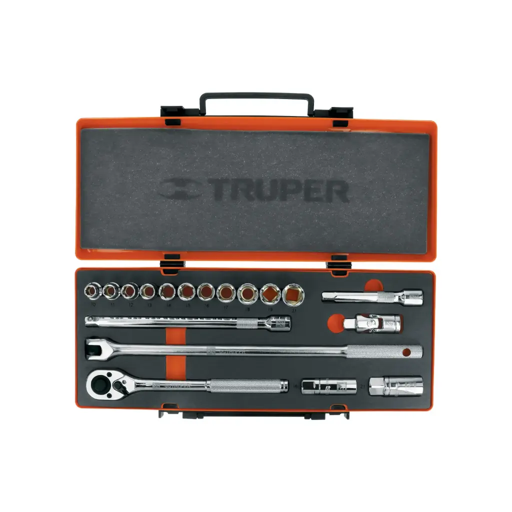 [13936] JUEGO DE 18 PIEZAS,MM 1/2 TRUPER