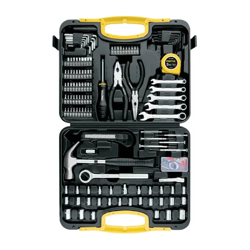 [24223] JUEGO DE 133 PIEZAS 1/4" 3/8", PRETUL