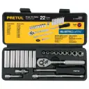 JUEGO DE 22 PIEZAS 1/4"mm PRETUL