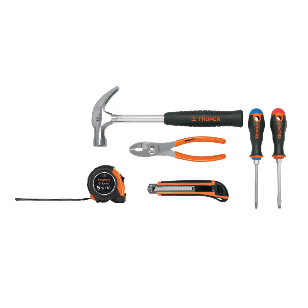 [14651] JUEGO DE HERRAMIENTAS , 6 PIEZAS TRUPER