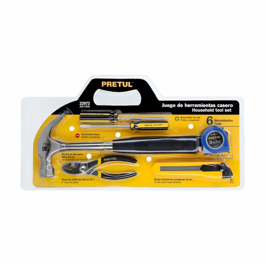 [22972] JUEGO DE HERRAMIENTAS ,6 PIEZAS PRETUL
