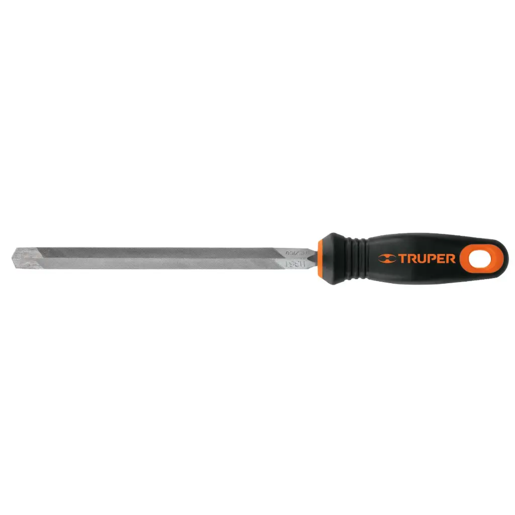 LIMA TRIANGULO PESADO, BASTARDAS CON MANGO COMFORT GRIP 8" TRUPER