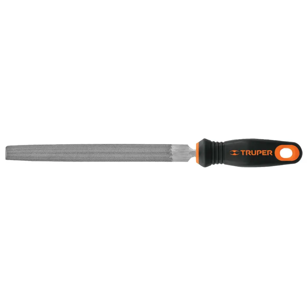 LIMA MEDIA CAÑA , BASTARDAS CON MANGO COMFORT GRIP 8" TRUPER