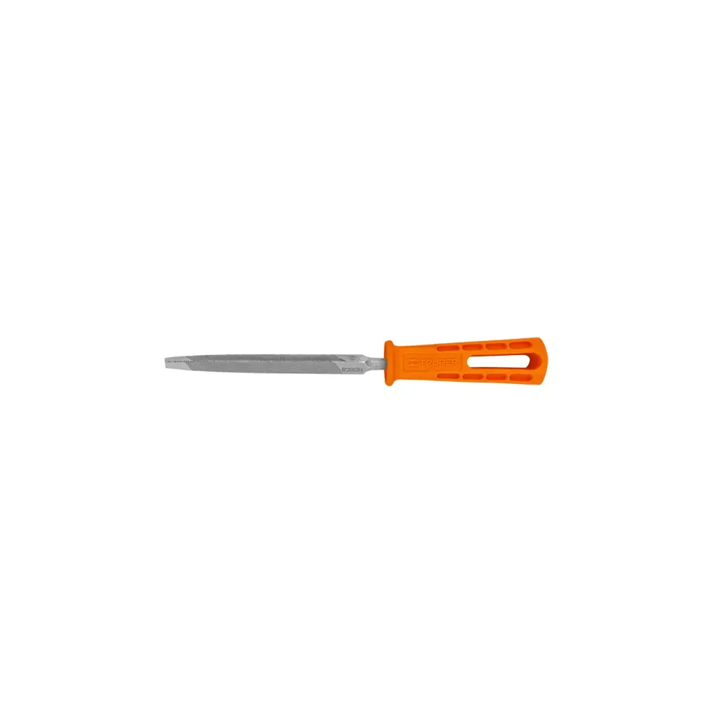 [10916] LIMAS TRIANGULO PESADO, BASTARDAS CON MANGO 4" TRUPER