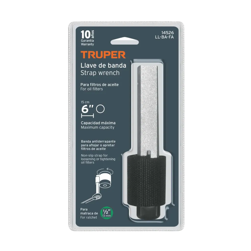 [14526] LLAVE DE BANDA DE NYLON PARA FILTRO DE ACEITE 6"-14526-TRUPER