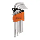 JUEGOS DE 13 LLAVES ALLEN LARGAS, PUNTA BOLA , ORGANIZADOR PLASTICO ABATIBLE 1.3MM-10MM/13646/TRUPER