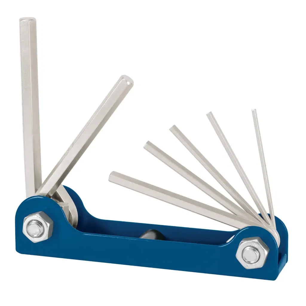 [15557] JUEGO DE LLAVES ALLEN TIPO NAVAJA , CUERPO DE LAMINA 1.5MM-6MM TRUPER