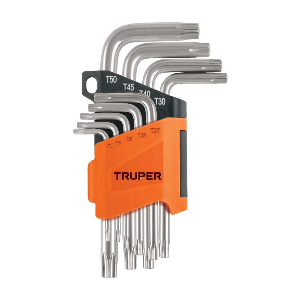[15554] JUEGO DE LLAVE TORX 9 LLAVES TRUPER