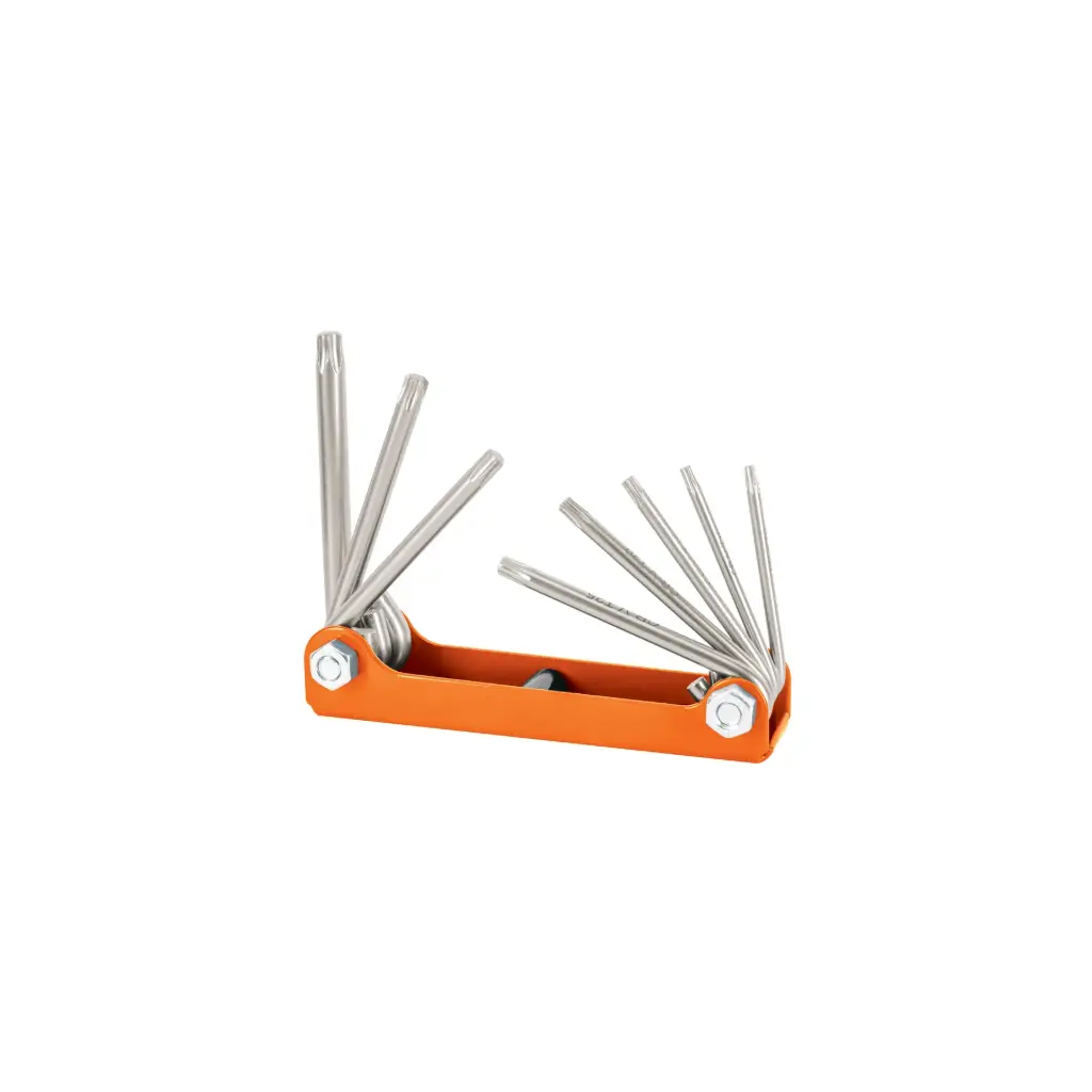 [15569] JUEGO DE LLAVES TORX TIPO NAVAJA CUERPO LAMINA 8 LLAVES TRUPER