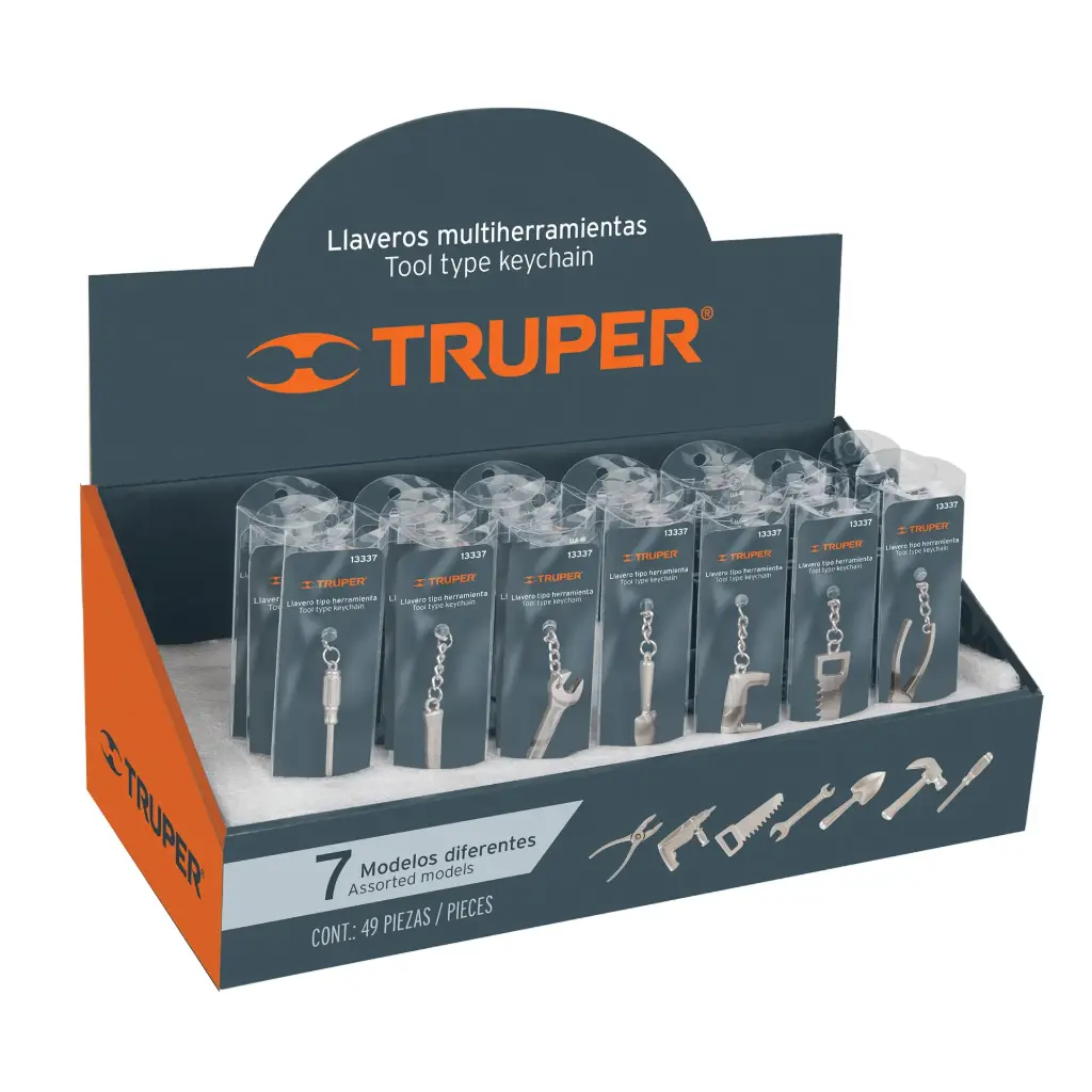[13337] LLAVEROS TIPO HERRAMIENTA 49 PIEZAS SURTIDAS TRUPER