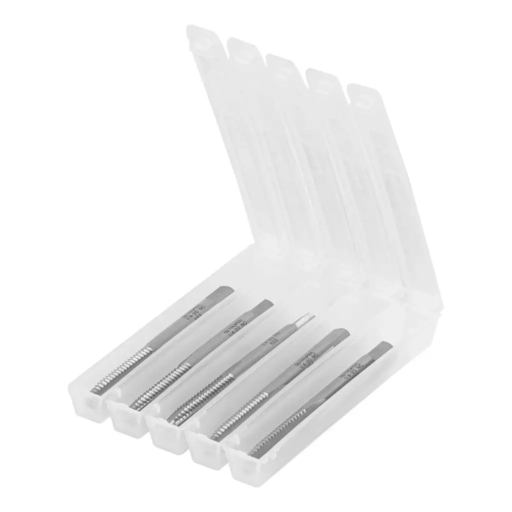 [11405] MACHOS SEMICONICOS UNC 1/4 X 20, ESTUCHE DE 5 PIEZAS TRUPER