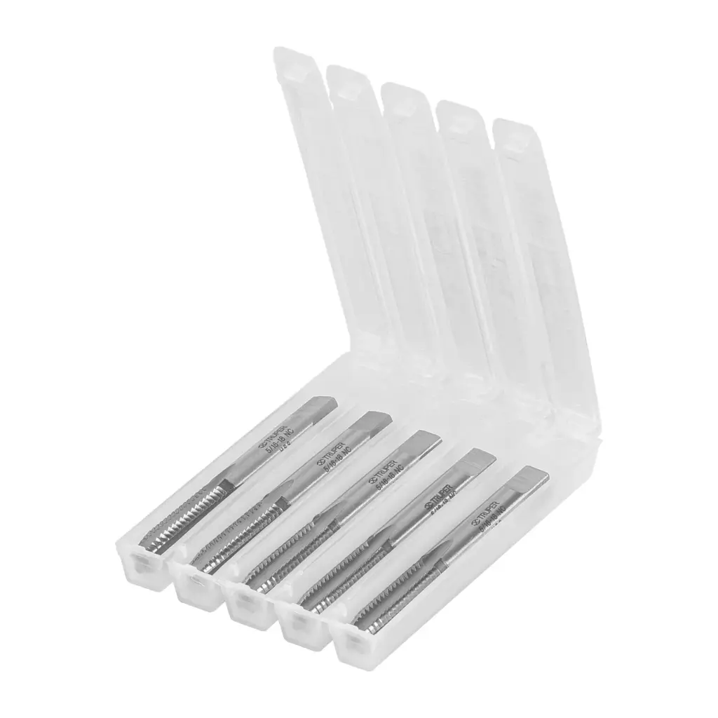 [11407] MACHOS SEMICONICOS UNC 5/16 X 18, ESTUCHE DE 5 PIEZAS TRUPER