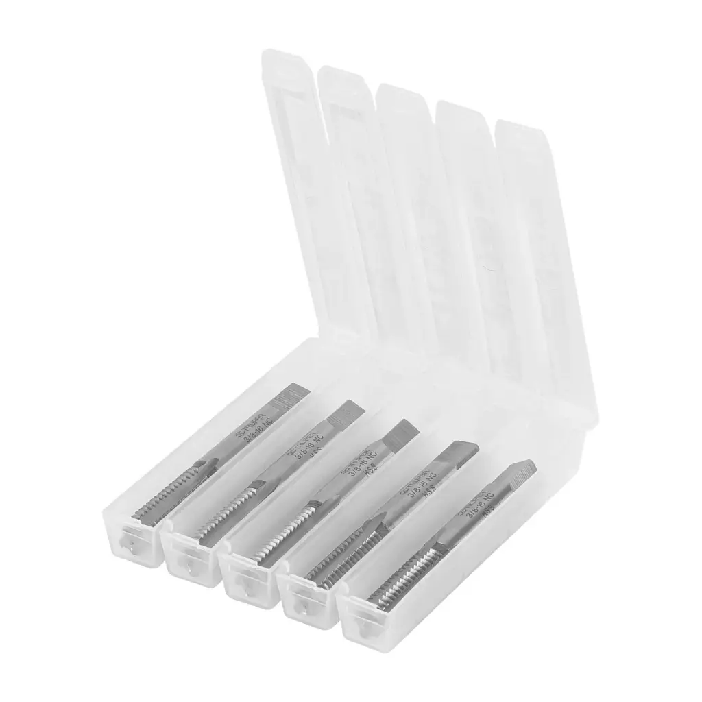 [11409] MACHOS SEMICONICOS UNC 3/8 X 16 , ESTUCHE DE 5 PIEZAS TRUPER