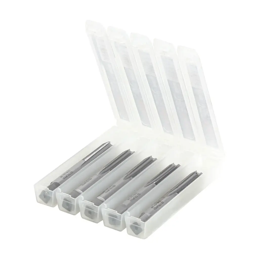 MACHOS SEMICONICOS UNF 3/8 X 24, ESTUCHE DE 5 PIEZAS TRUPER